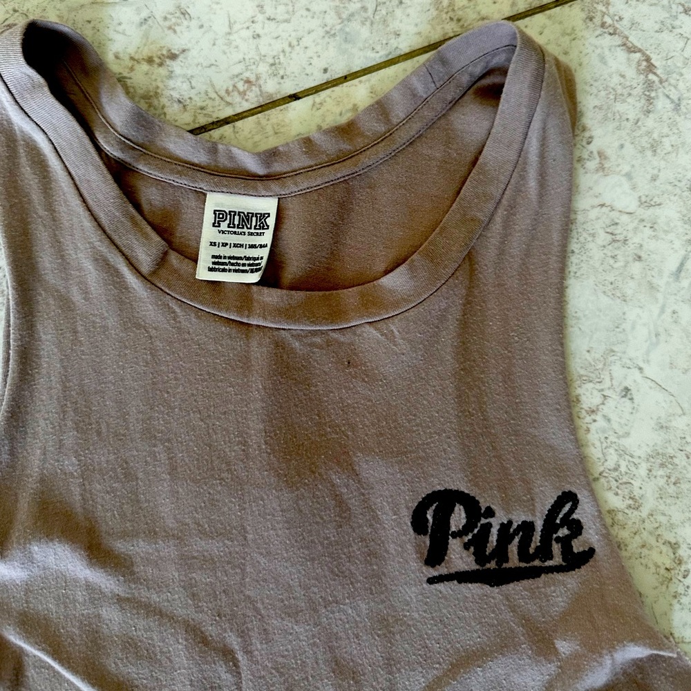 PINK- Top Muscle tee , Size XS